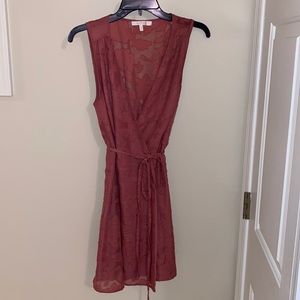 WAYF Rose Wrap Dress